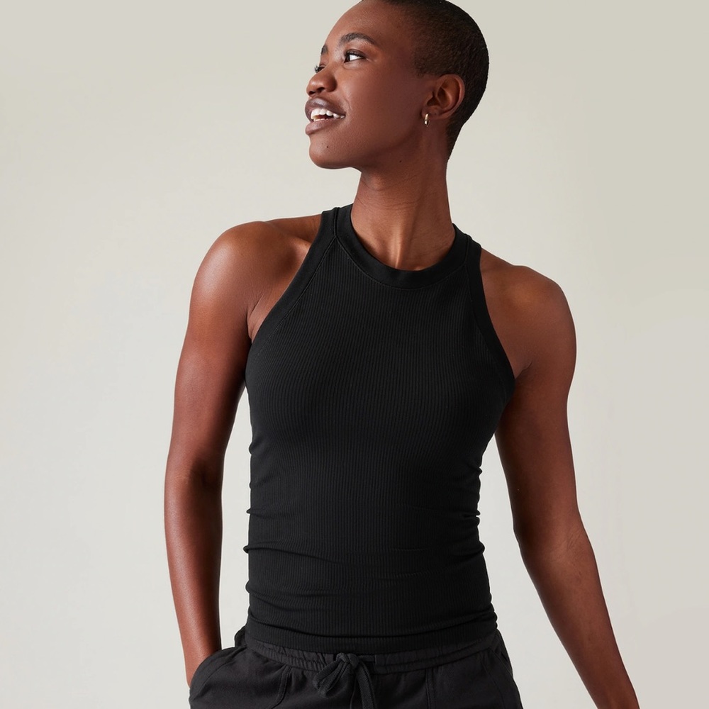 Atheta Renew Seamless Racer Back Black Tank Top SZ M